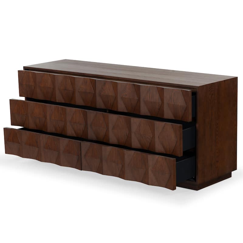 SAFAVIEH Couture Riabelle Wood 6 Drawer Dresser