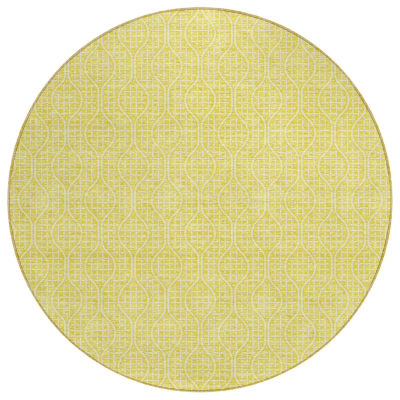 Machine Washable Indoor/ Outdoor Chantille Criss Cross Geo Rug