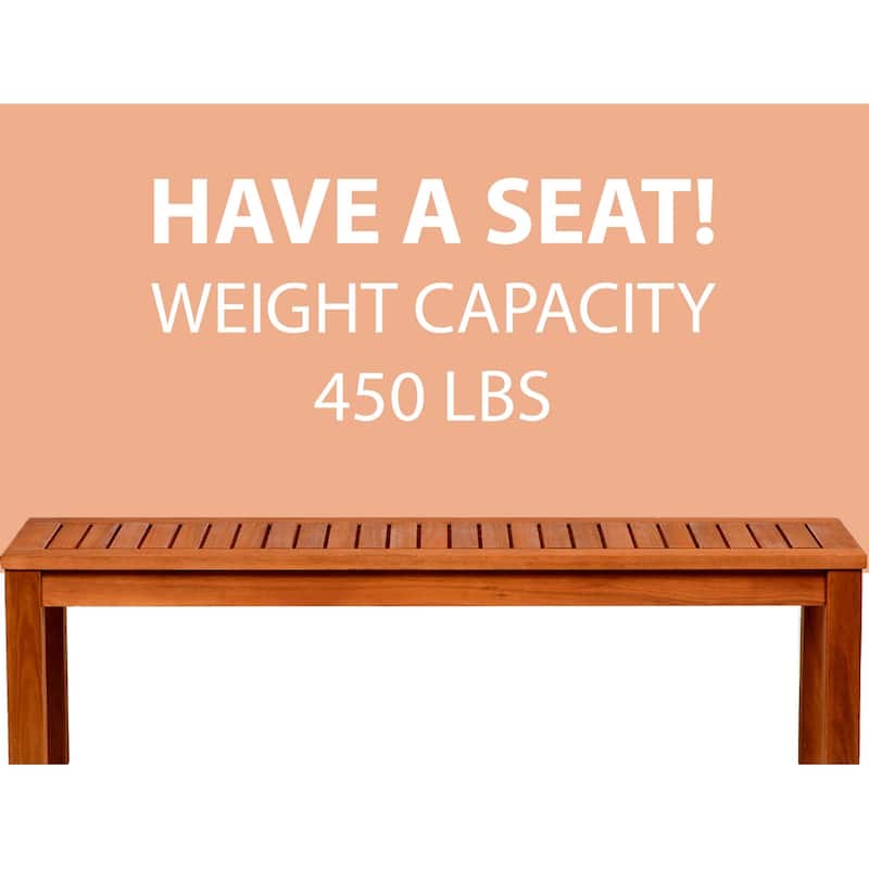 Amazonia Padua 5pc FSC Wood Outdoor Square Patio Dining Set