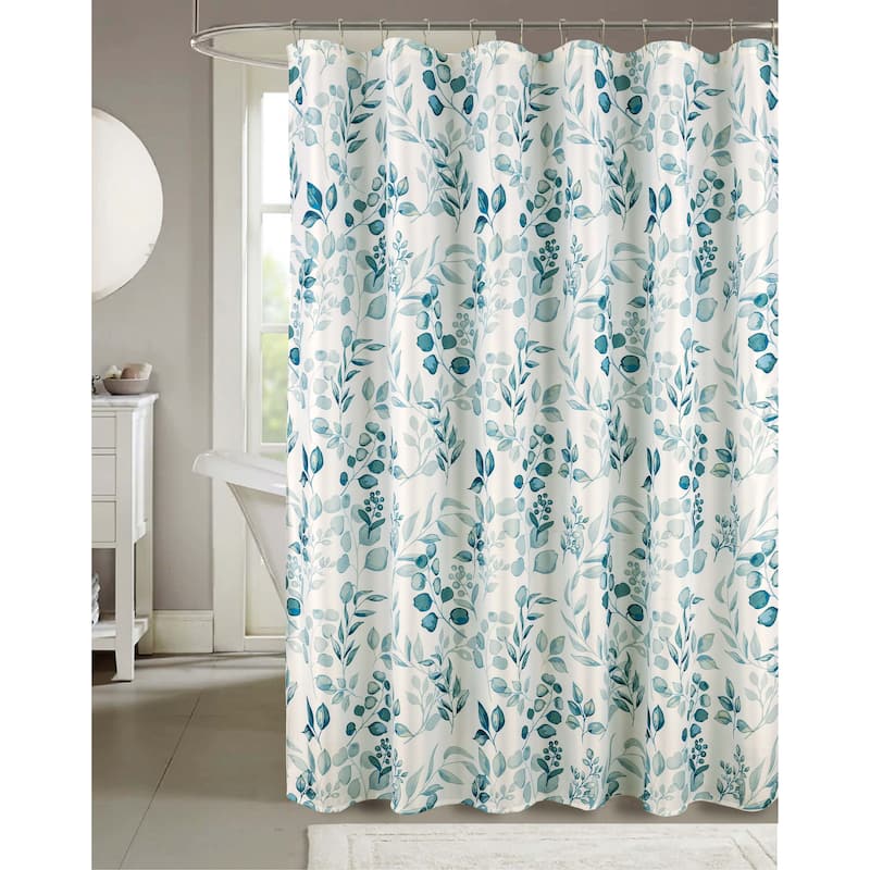 Cedar Flowers Palms Seashells Shower Curtain Collection - Melbourne