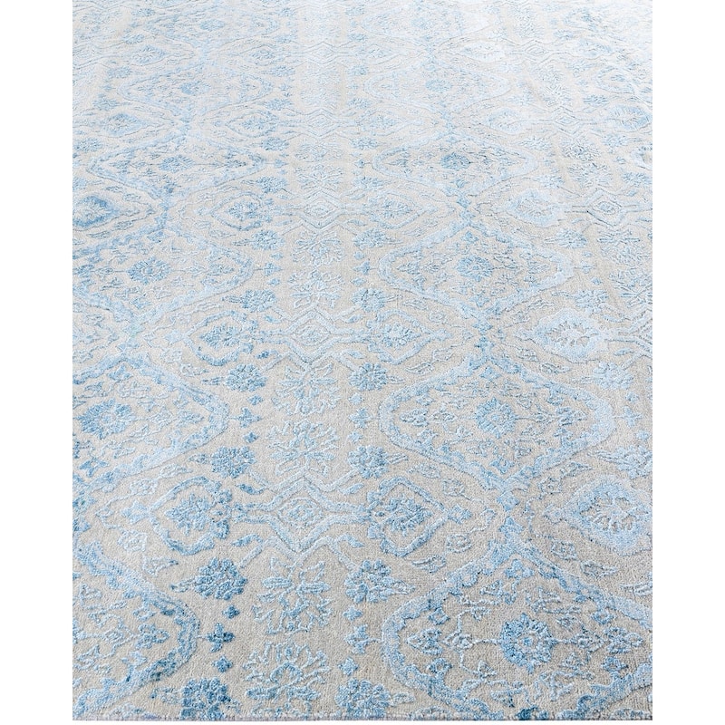 Ikat One-of-a-Kind Handmade Area Rug, Beige - 7' 9" x 9' 5"