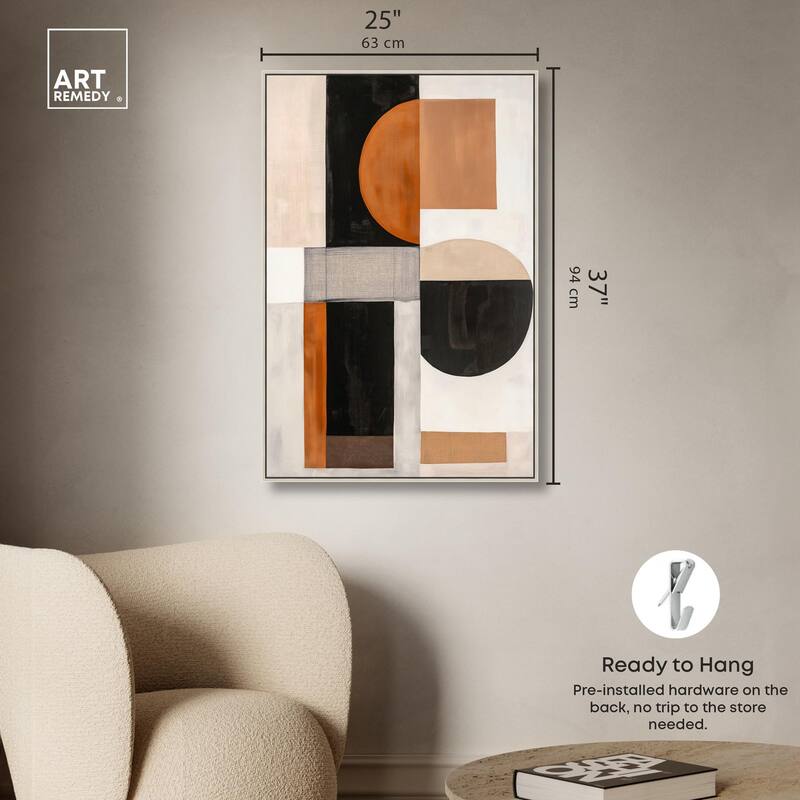 Divided Circle I Canvas by Art Remedy