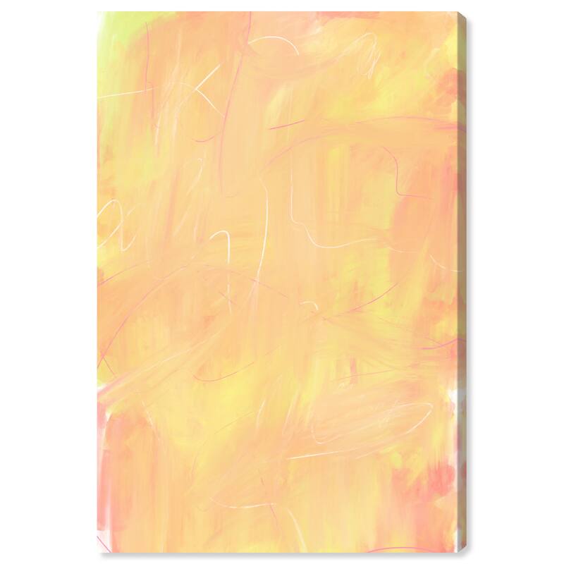 Wynwood Studio Canvas Abstract Dough Mix Pink and Light Pink Modern & Contemporary Wall Art Canvas Print