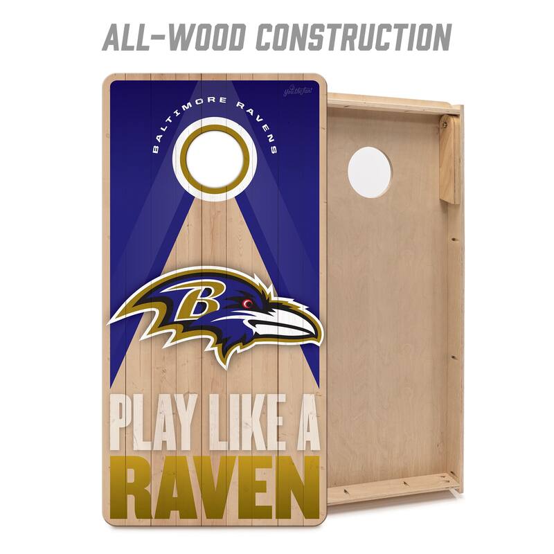 Baltimore Ravens NFL 2x4 Professional Cornhole Board Set