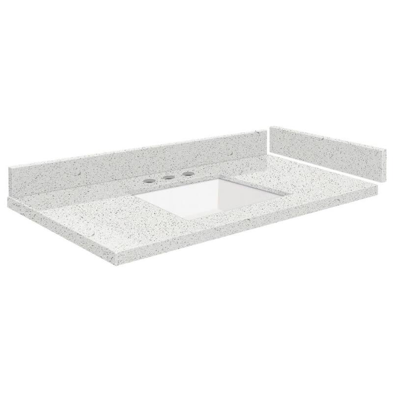 Transolid VT33.75x22-1KU-8 Silestone 34" Quartz Vanity Top with