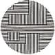 preview thumbnail 3 of 2, SAFAVIEH Handmade Chatham Trajka Geometric Wool Rug 6' Round - Ivory/Black - Round