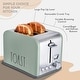 preview thumbnail 24 of 28, Rae Dunn Toaster, Stainless Steel 2 Slice Square Toaster, Wide Slot with 5 Browning Levels, with Bagel, Defrost