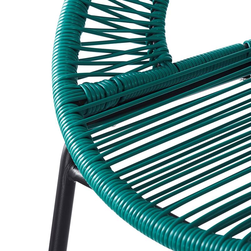 Christopher Knight Home - Ferrara Stylish and Durable Outdoor Wicker Barstools, Set of 2