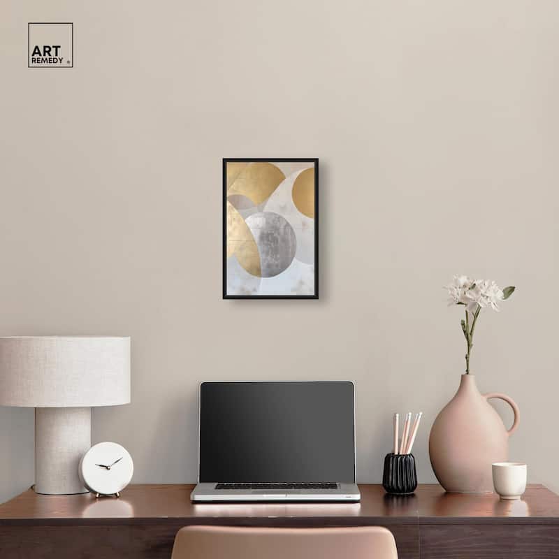 Golden Orb I Canvas by Art Remedy