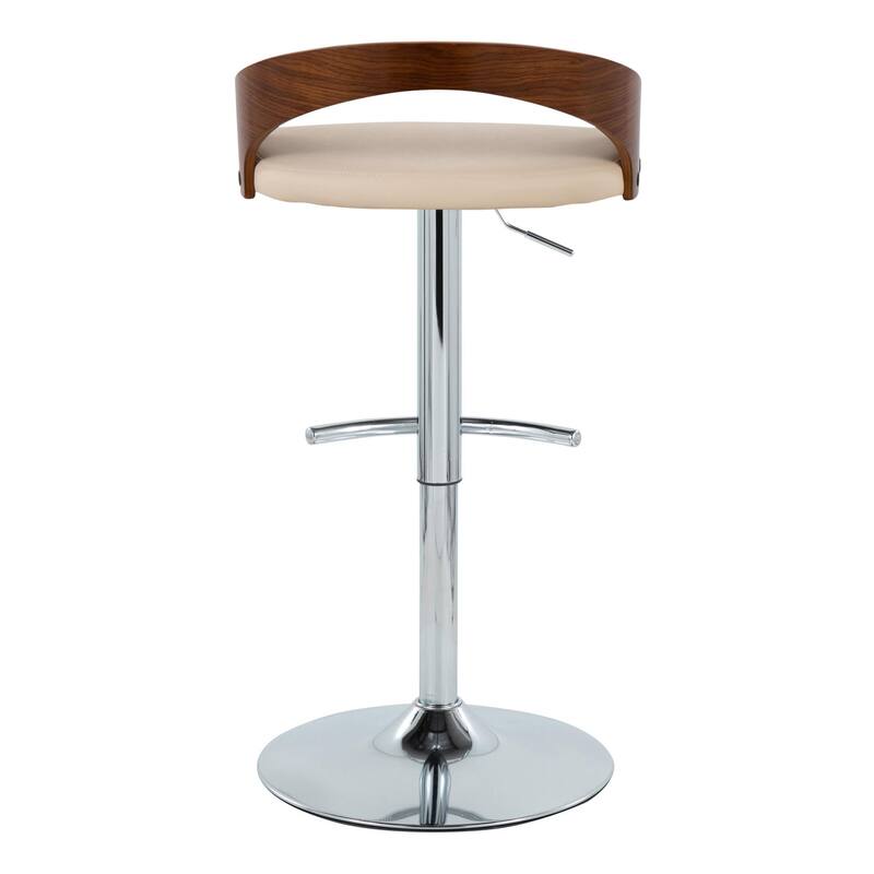 Carson Carrington Stavanger Adjustable Bar Stool with Rounded T Footrest (Set of 2)