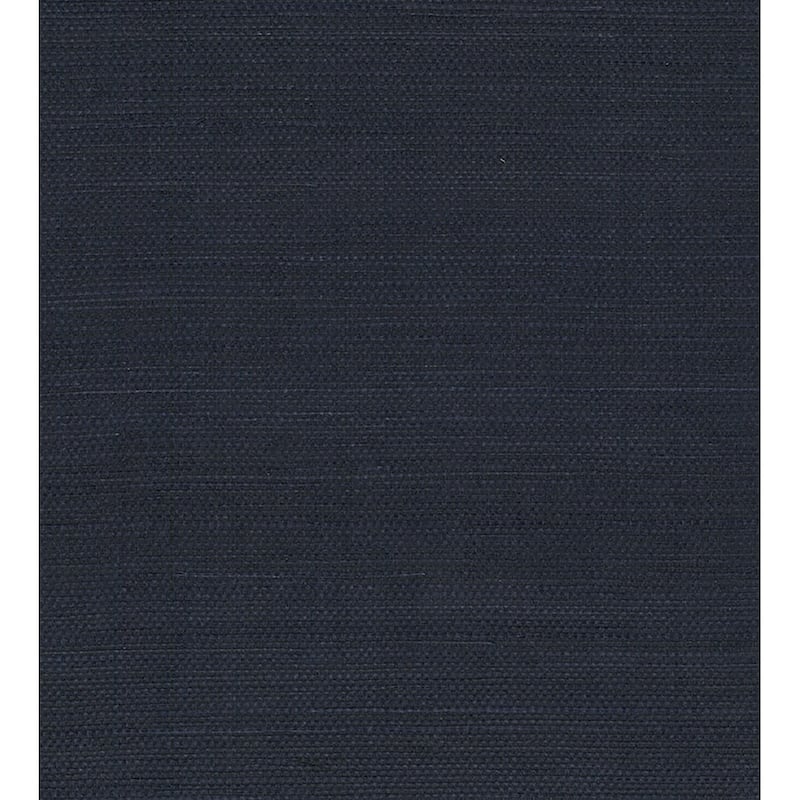 Seabrook Designs Midnight Blue Sisal Grasscloth Unpasted Wallpaper - 36 in W x 24 ft. L - 36 in W x 24 ft. L - Midnight Blue
