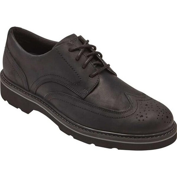 rockport wingtip black