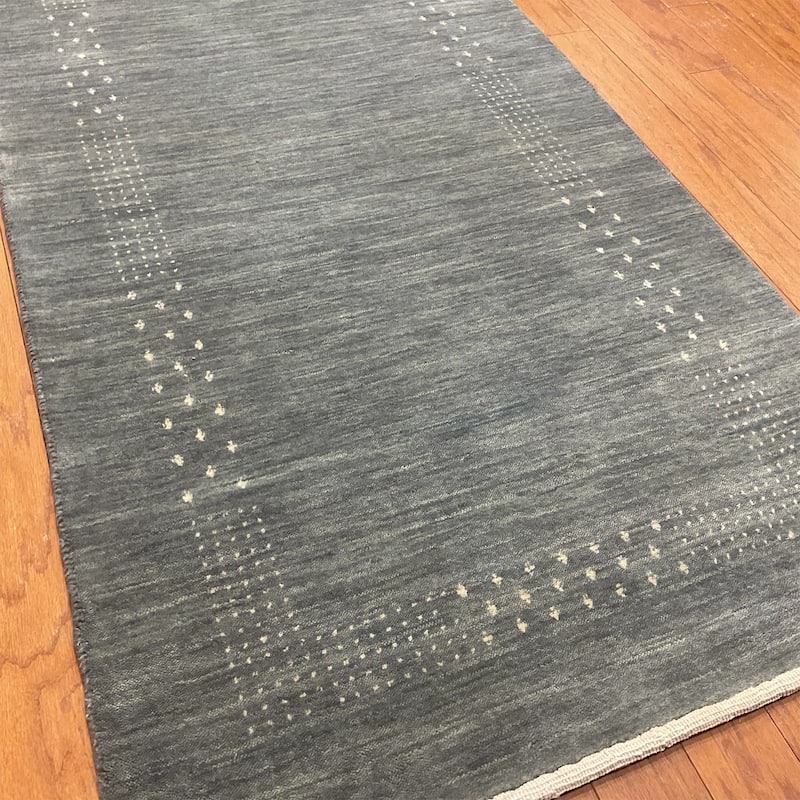 HERAT ORIENTAL Handmade Modern Gabbeh Wool Rug - 2'6 x 10'