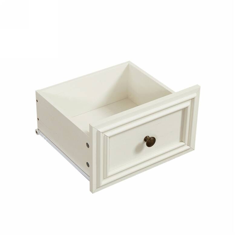 Farmhouse Style Dresser Rustic Storage Cabinet with 7 Drawers Embossed Pattern Vintage Handles, for Bedroom