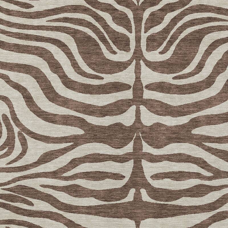 HomeRoots Animal Print Transitional Rectangle Outdoor Rug