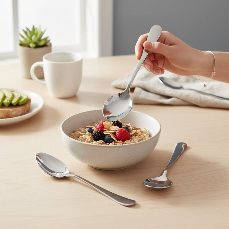 Chef Craft 7.5-Inch Heavy Duty Stainless Steel Tablespoon Set