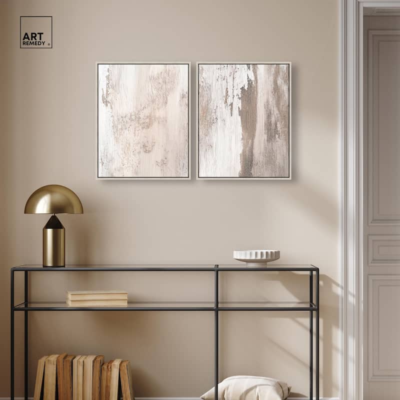 Striated Texture III Canvas Set of 2 by Art Remedy