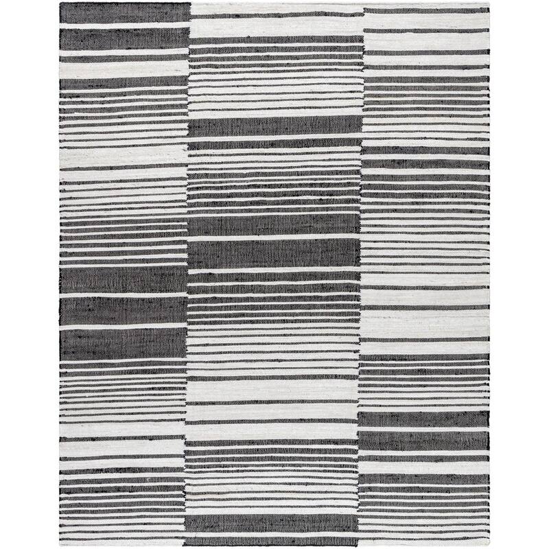 Yasmin Transitional Stripe Jute Area Rug