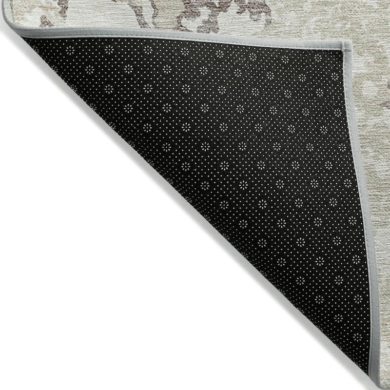 Machine Washable Indoor/ Outdoor Abstract Modern Chantille Rug