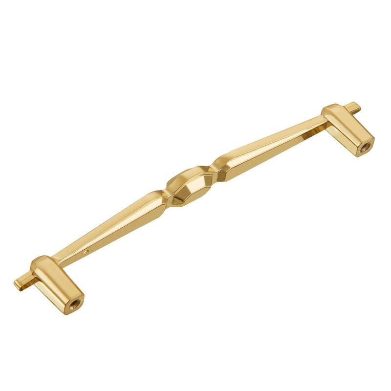 Utopia Alley Hanover Pull Handle-Polished Gold Drawer Drop Pull Handles, 6.3" Center to Center