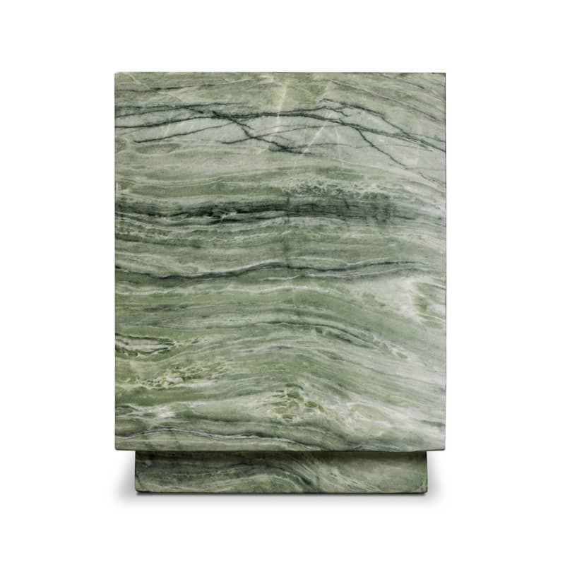 Stova Cube Concrete Side Table with Marble Finish