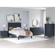 preview thumbnail 35 of 34, Signature Design by Ashley Simmenfort Dark Blue Platform Bed