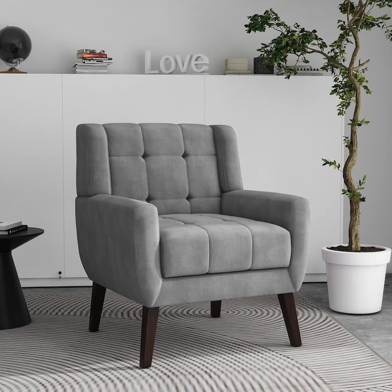 Tufted Arm Chair Upholstered Lounge Chair