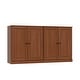 preview thumbnail 28 of 75, 100% Solid Wood Sideboard with Glass or Solid Wood Doors by Palace Imports - 64" x 35.75"