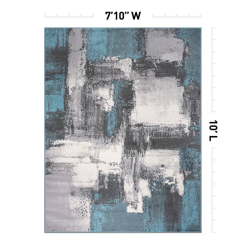 World Rug Gallery Contemporary Abstract Area Rug