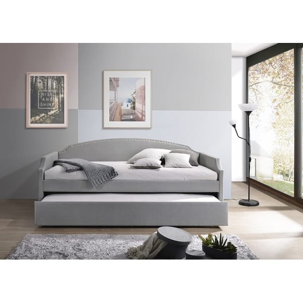 slide 1 of 5, Yamna Upholstered Twin Daybed