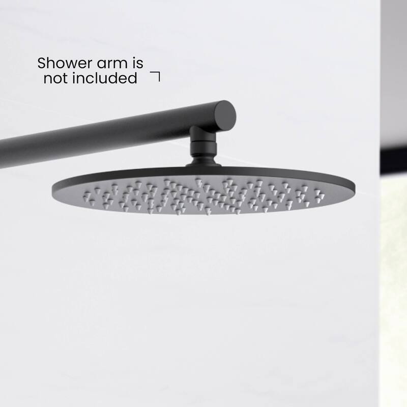 Circular 10" Metal Thin Profile Rain Shower Head 1.75 GPM