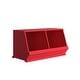 preview thumbnail 120 of 185, Riley Modular Stacking Storage Bins by iNSPIRE Q Junior 2 Boxes - Red
