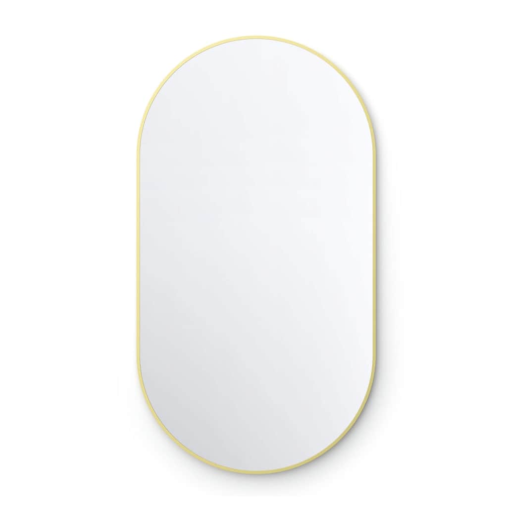 24 x 44 Inch Shatterproof Wall Mount Metal Frame Mirror