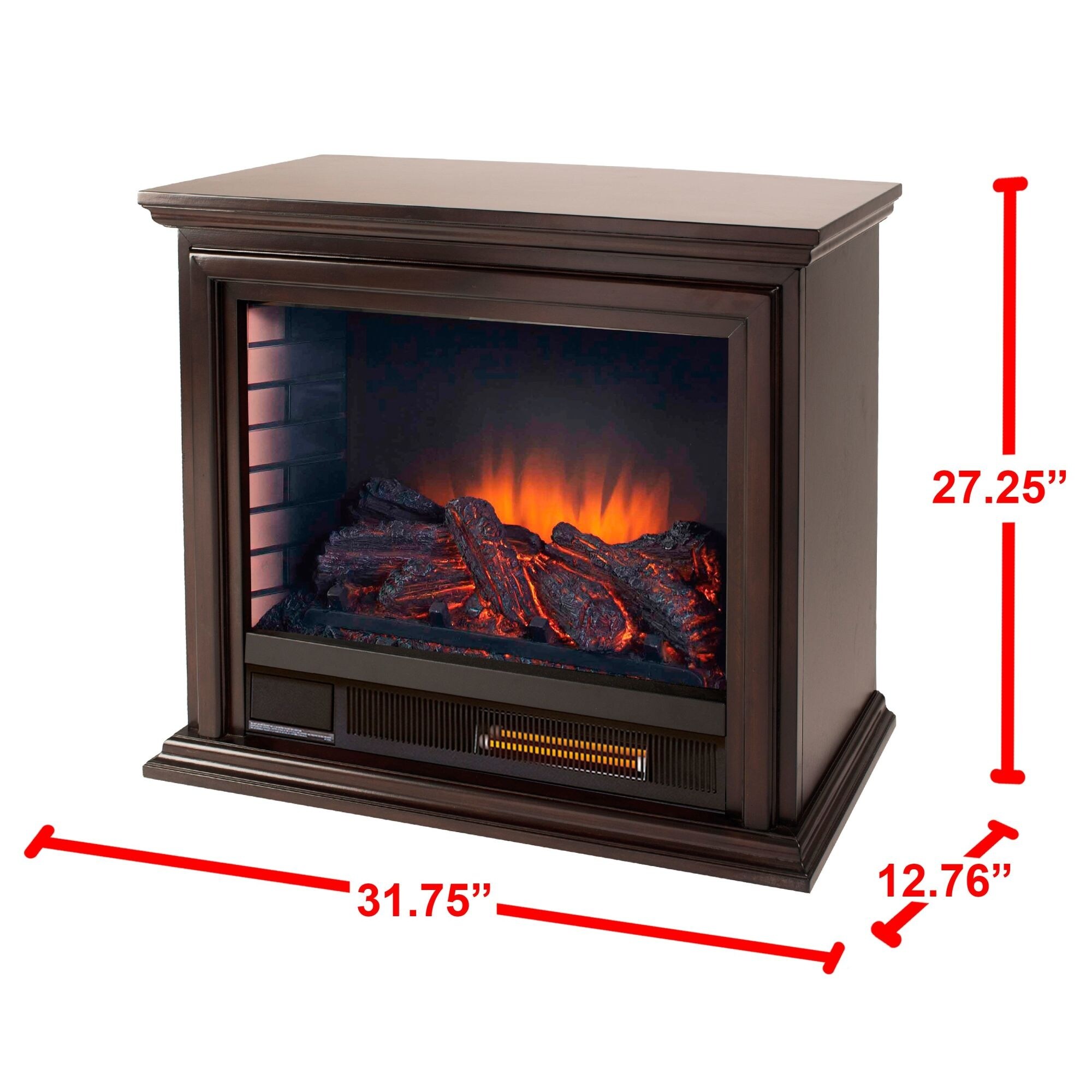 Shop Pleasant Hearth Glf 5002 5200 Btu 32 Wide Vent Free Electric