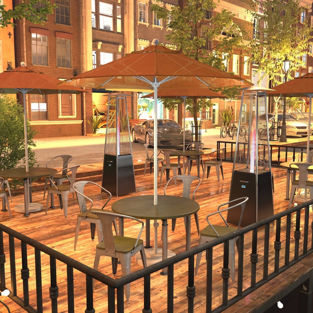 California Umbrella 75' Venture Series Patio Umbrella, White Aluminum Pole Fiberglass Ribs Push Lift Sunbrella