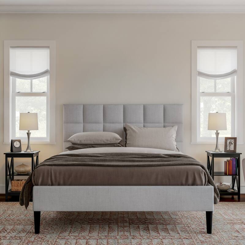 Lavish Home Set of 2 End Tables or Nightstands with Storage Shelves