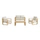 preview thumbnail 50 of 122, Spruce & Spring Outdoor Patio Furniture Set Aluminum Sofa Accent Chair