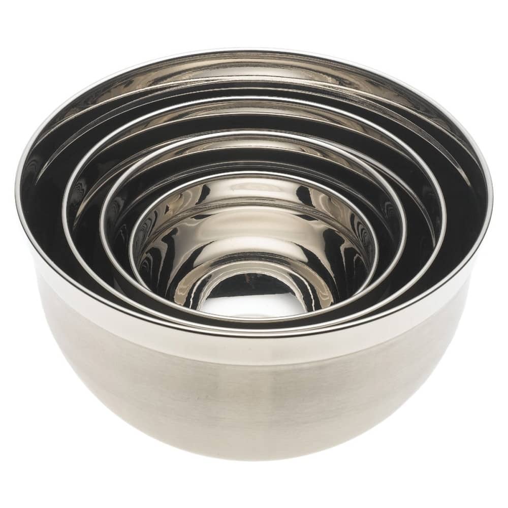 Stainless Steel Mixing Bowls-Set 4-3, 5, 8, and 12 qt