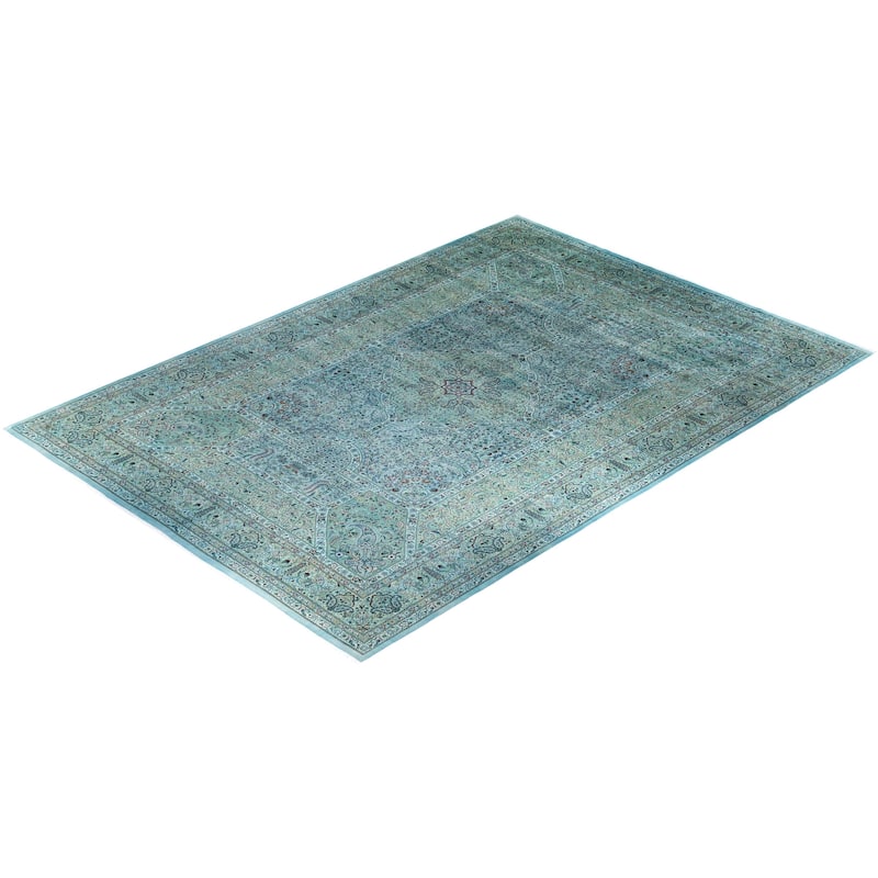 Overdyed, One-of-a-Kind Hand-Knotted Area Rug - Beige - 12' 1" x 17' 10"