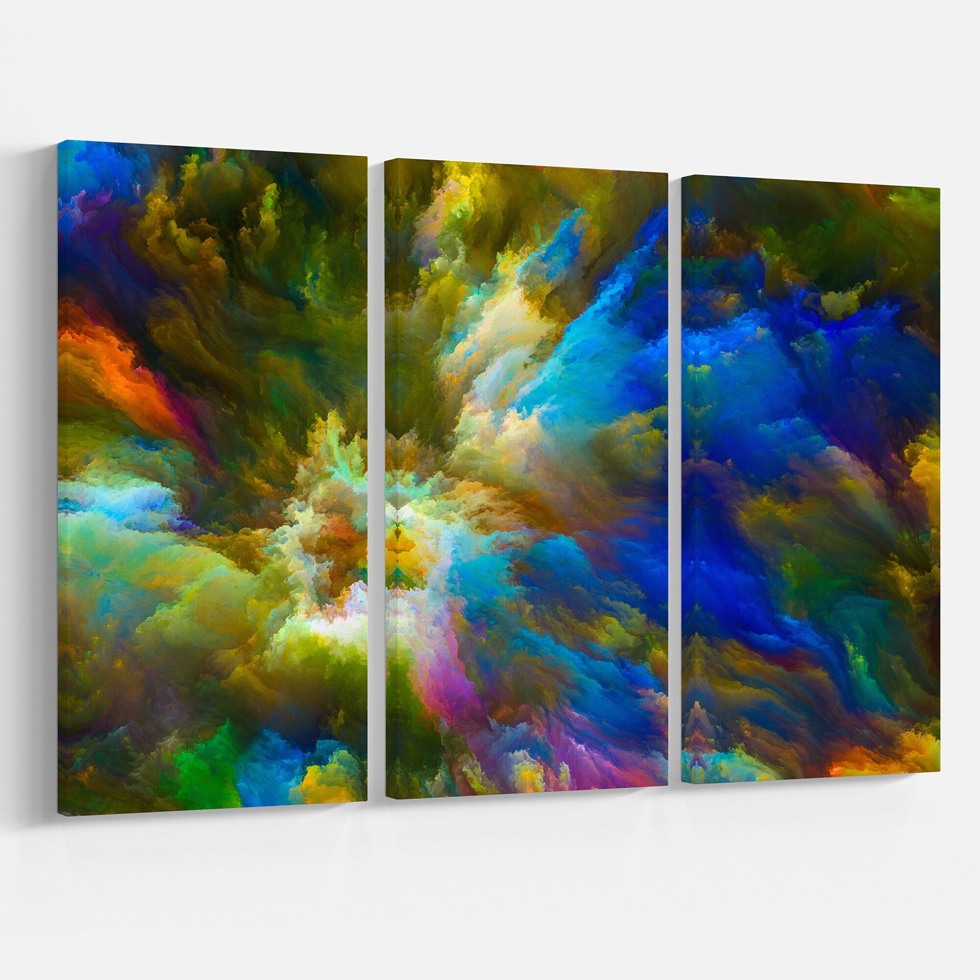 Designart Game of Imagination Contemporary Art on Wrapped Canvas set -  36x28 - 3 Panels - Bed Bath & Beyond - 32979960