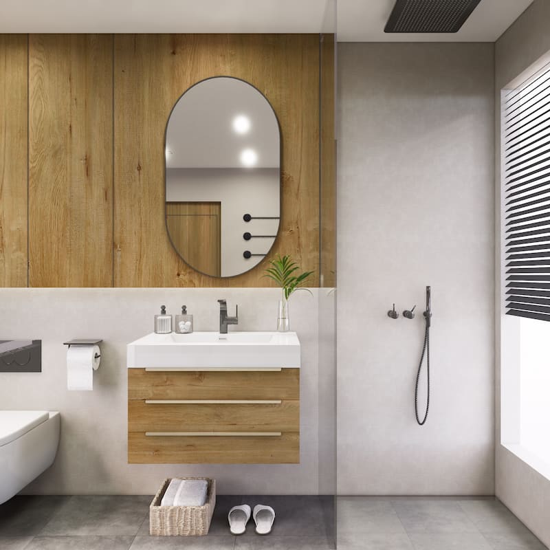 Noble 30" Wall Mounting Vanity with Reinforced Acrylic Sink