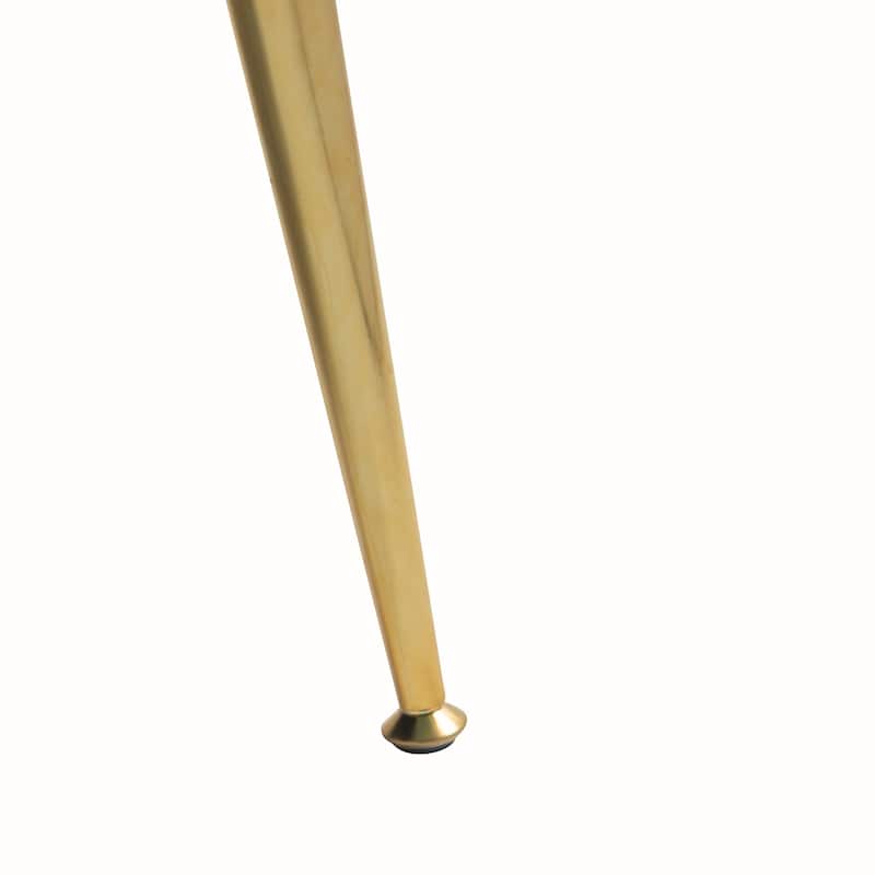 Accent Chair With Metal Gold Legs