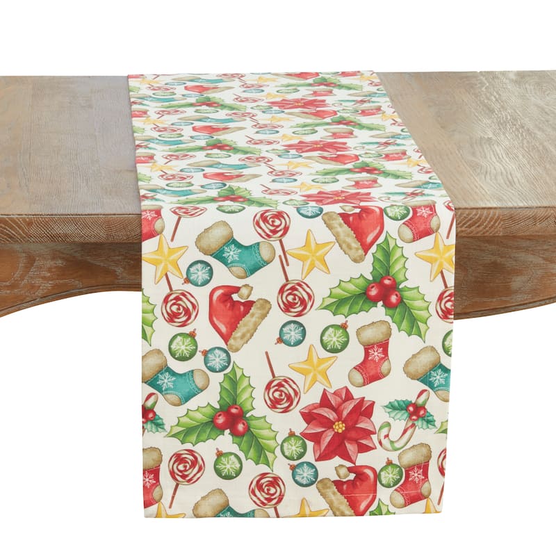Christmas Table Runner - 14"x72" - Multi - 14"x72"