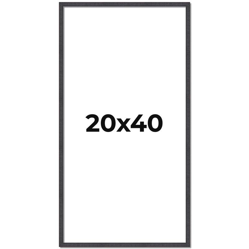 20x40 Frame Brown Solid Wood Picture Frame - Complete Modern Photo