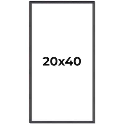 20x40 Frame Brown Solid Wood Picture Frame - Complete Modern Photo