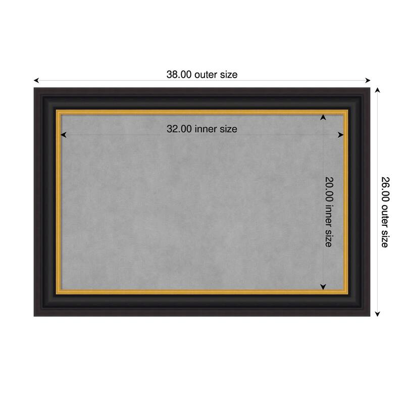 Amanti Art Sierra Black Brown Framed - 38 x 26 in - Sierra Black Brown