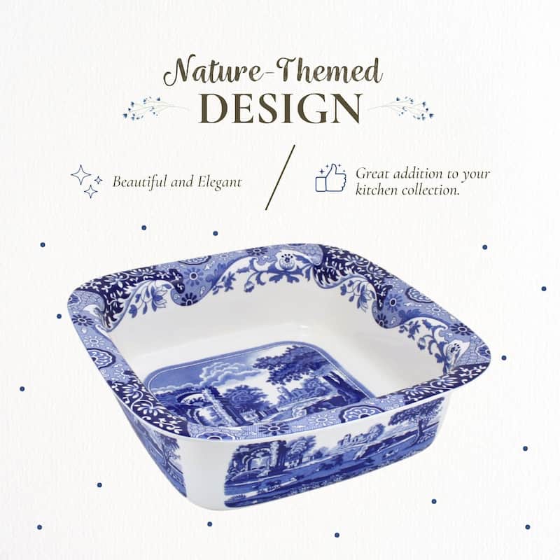 Spode Blue Italian Square Dish