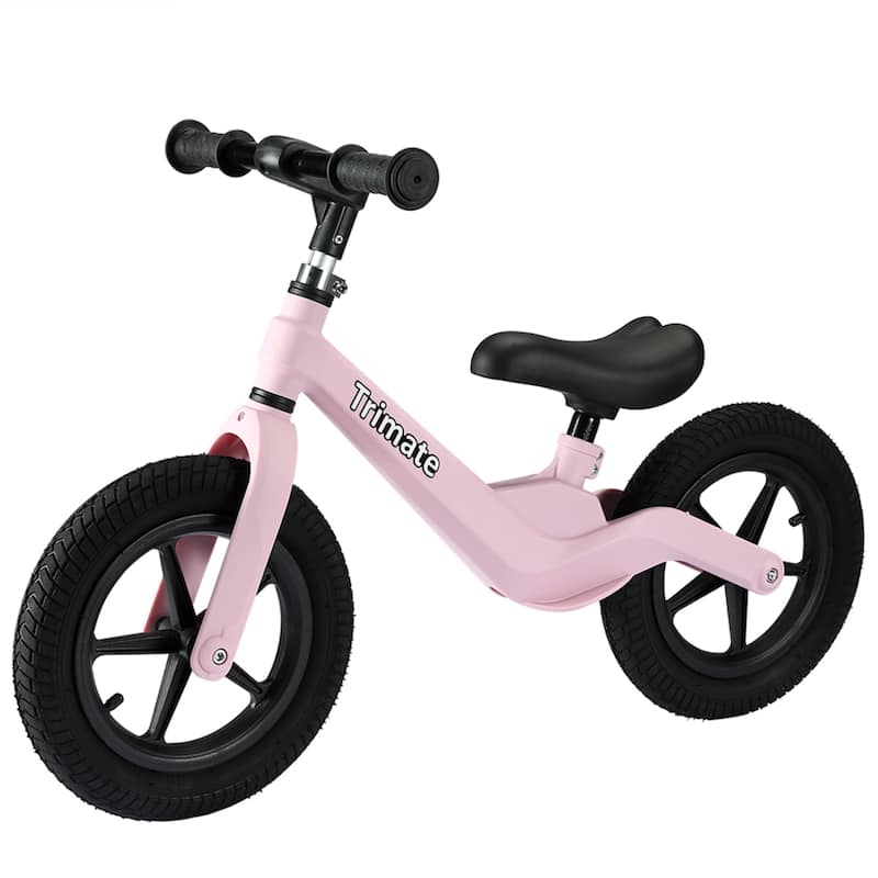 Trimate Toddler Balance Bike, Pink - No Pedal Sport Bike for 3-5 Year Olds, 12" Inflated Tire