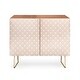 preview thumbnail 4 of 10, Deny Designs Pale Pink Bulbs Credenza (Birch or Walnut, 2 Leg Options) Gold Legs - Walnut Finish - Veneer/Wood