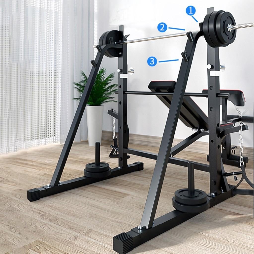 Multifunctional Weightlifting Bench Press Bench Barbell Bed Squat Rack Barbell